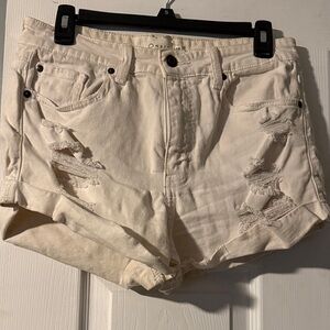 Windsor White denim shorts